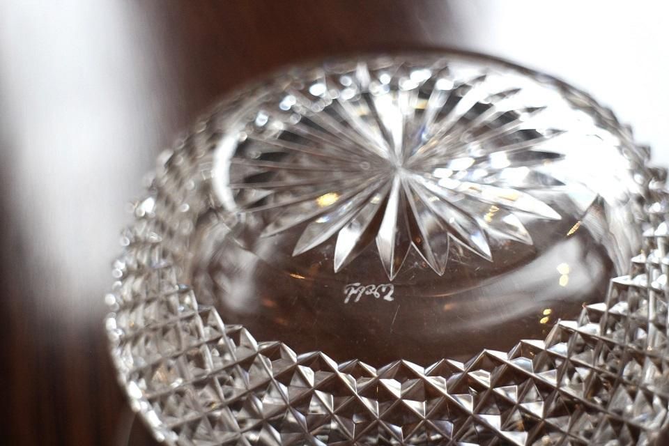 英国製アンティーク トーマスウェッブのクリスタルボウル