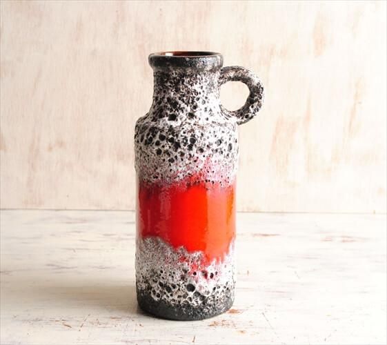 西ドイツ製 ヴィンテージ Scheurich窯 陶器の花瓶 Fat Lava 花器 西ドイツ製 ヴィンテージ Scheurich窯 陶器の花瓶 Fat Lava 花器
