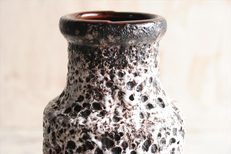 西ドイツ製 ヴィンテージ Scheurich窯 陶器の花瓶 Fat Lava 花器 西ドイツ製 ヴィンテージ Scheurich窯 陶器の花瓶 Fat Lava 花器