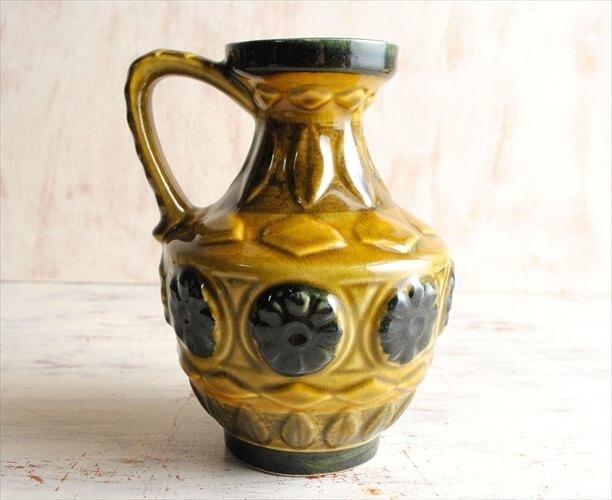 西ドイツ製 ヴィンテージ Bay Keramik 陶器の花瓶 花器 一輪挿し 西ドイツ製 ヴィンテージ Bay Keramik 陶器の花瓶 花器 一輪挿し