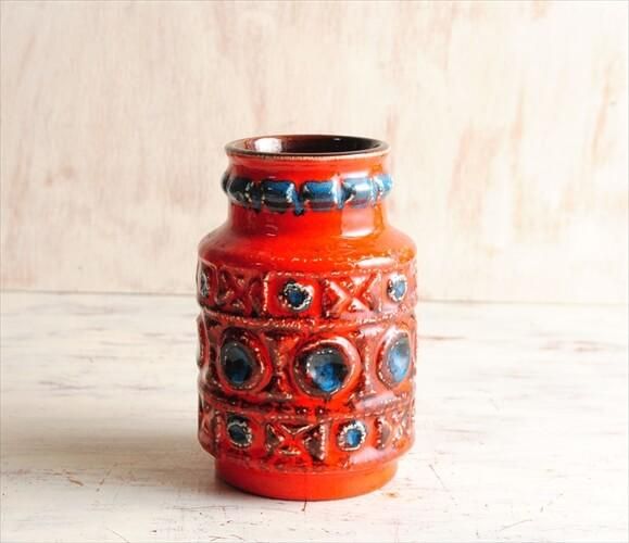 西ドイツ製 ヴィンテージ Bay Keramik 陶器の花瓶 Fat Lava 花器 西ドイツ製 ヴィンテージ Bay Keramik 陶器の花瓶 Fat Lava 花器