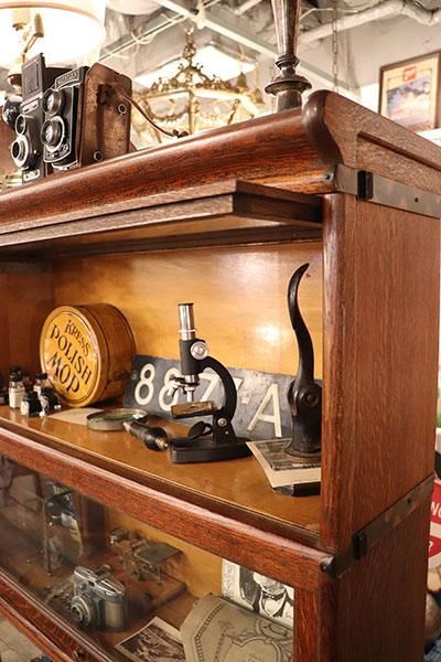Macey社 4段 バリスタ スタッキングブックケース - ANTIQUE LEAVES Macey社 4段 バリスタ スタッキングブックケース - ANTIQUE LEAVES
