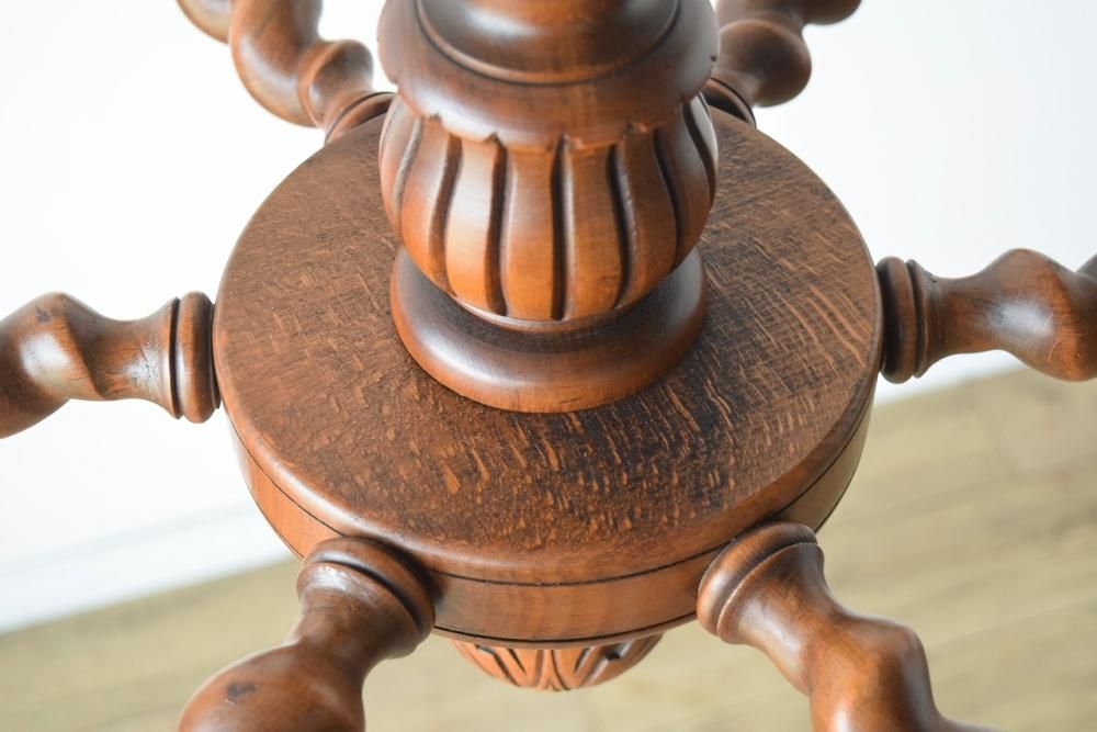 アンティーク カントリー風 ビーチウッド 6灯シャンデリア