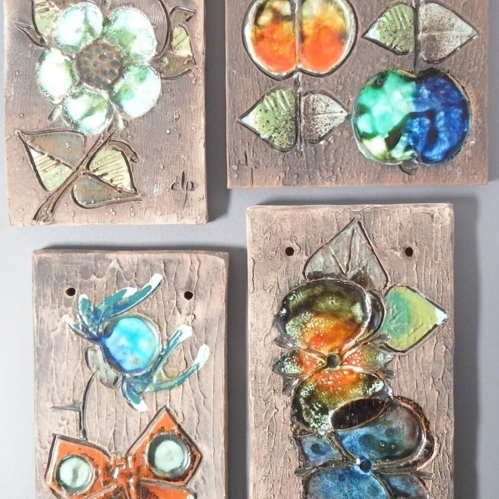 ̲ ơTilgmans Keramik ʥƥ륰ޥ ߥå wall plate butterfly