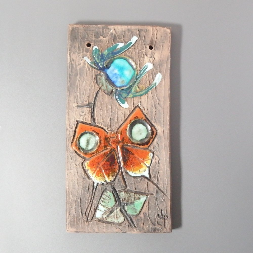 ̲ ơTilgmans Keramik ʥƥ륰ޥ ߥå wall plate butterfly