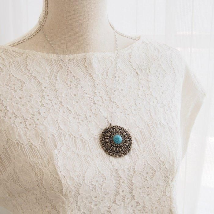 Unsigned シルバートーン フェイクターコイズ