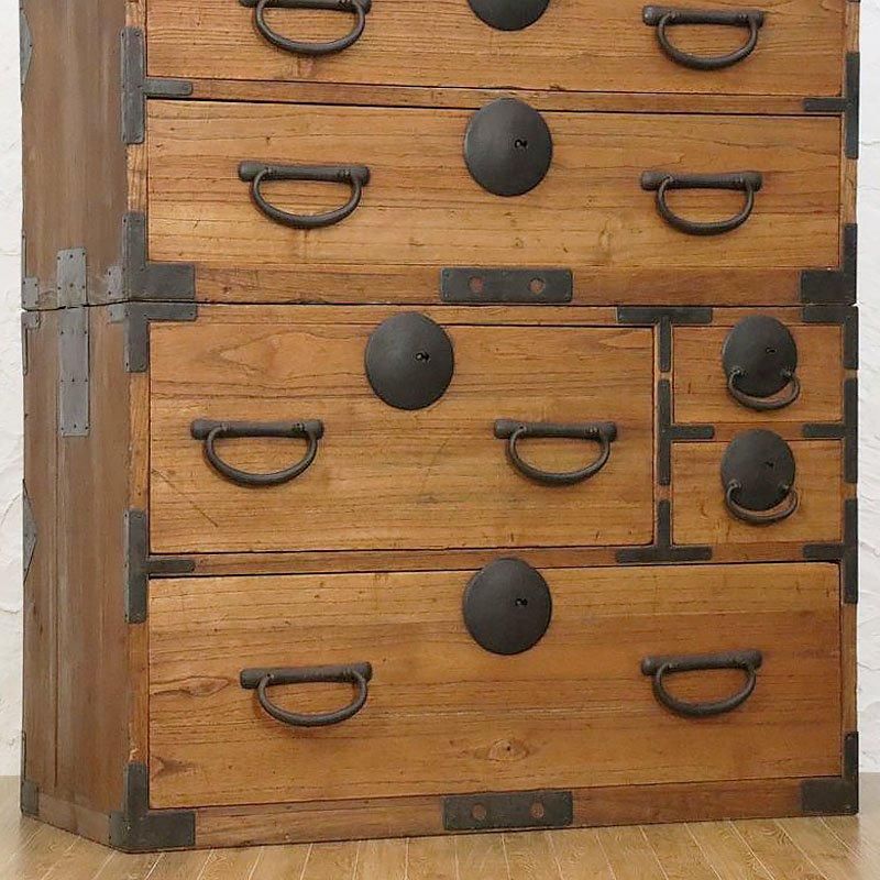 二段重ね 和箪笥 明治大正時代 アンティーク