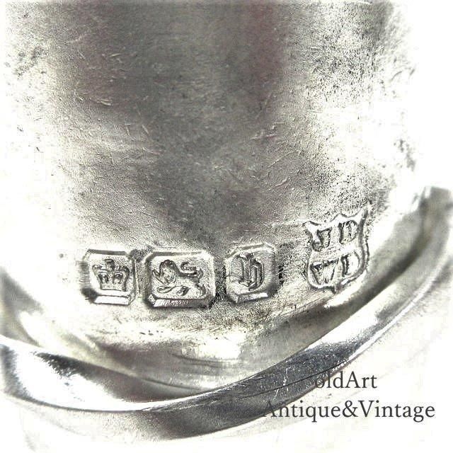 英国イギリス1900年製造アンティーク彫刻スターリングシルバー製 英国イギリス1900年製造アンティーク彫刻スターリングシルバー製