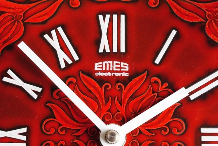 ドイツ製 EMES 陶器壁時計 ヴィンテージデッドストック