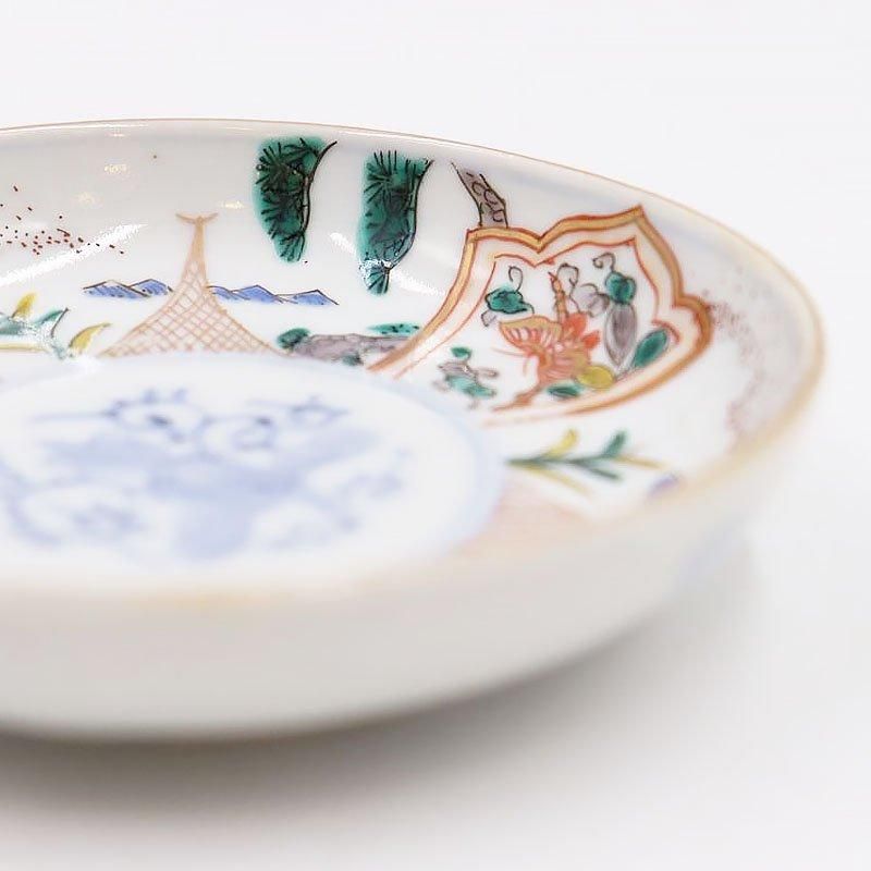 手描き色絵小皿 アンティーク 明治大正 和食器