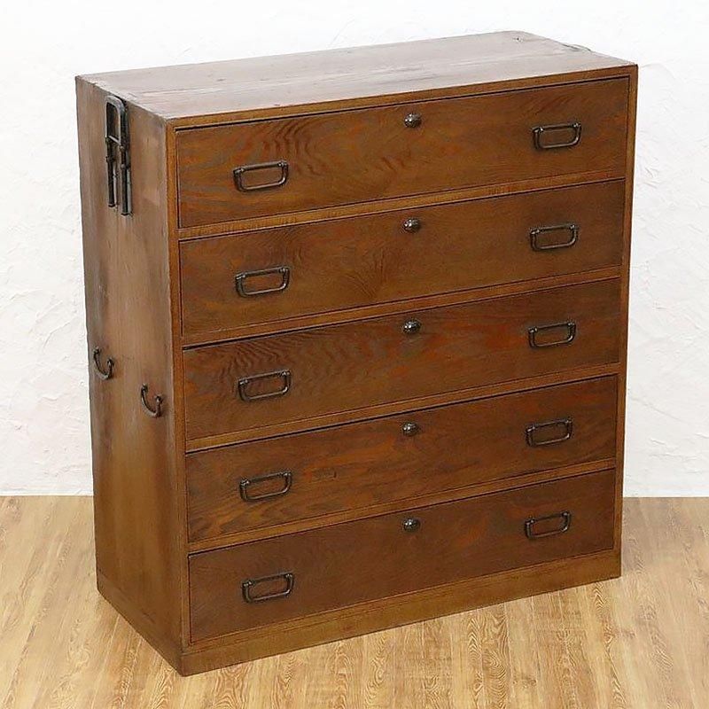 三尺 和箪笥 大正アンティーク 和モダン家具