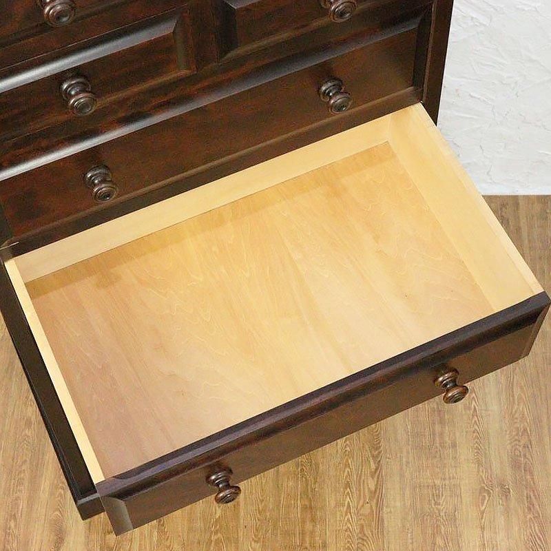 北海道民芸 スリムチェスト アンティーク引出し