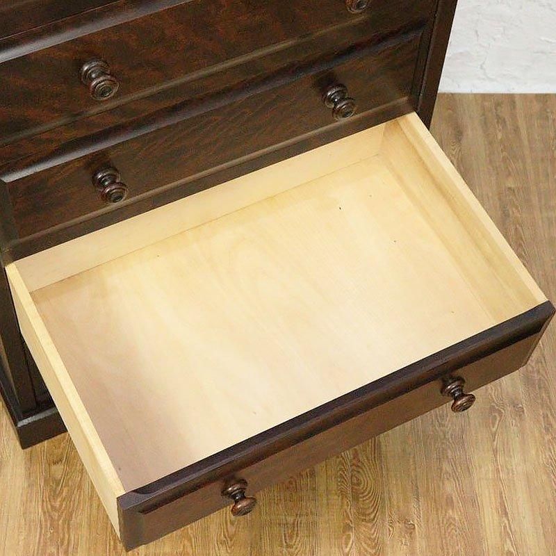 チェスト タンス 北海道民芸家具 アンティーク 木製 収納 引き出し 家具 北海道民芸 スリムチェスト アンティーク引出し