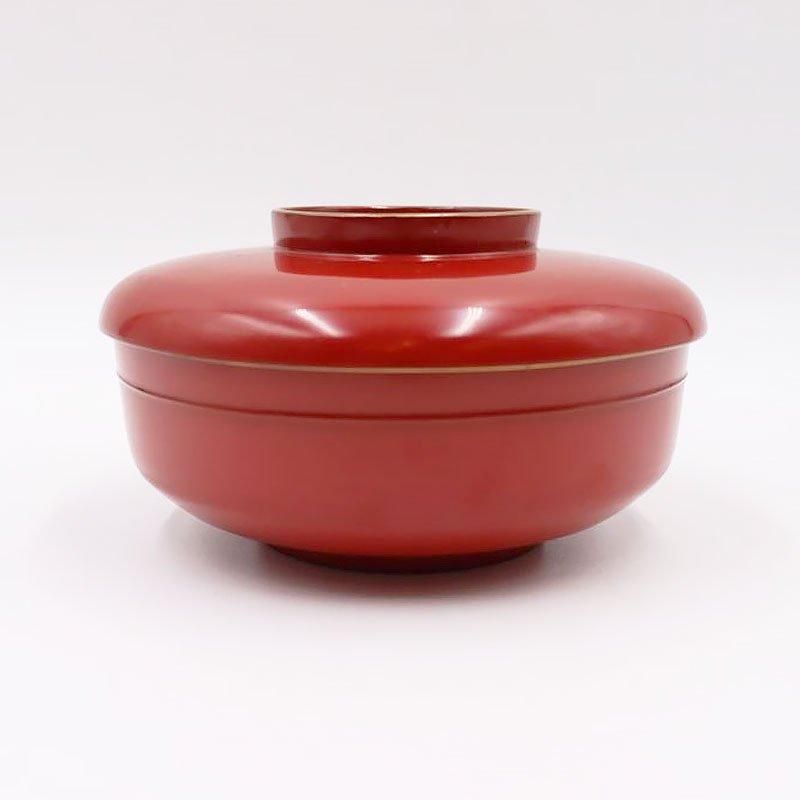 漆芸 明治期 朱塗 大平椀 五客 幅17.3cm 木製漆器 煮物椀【CM234】 漆芸 明治期 朱塗 大平椀 五客 幅17.3cm 木製漆器 煮物