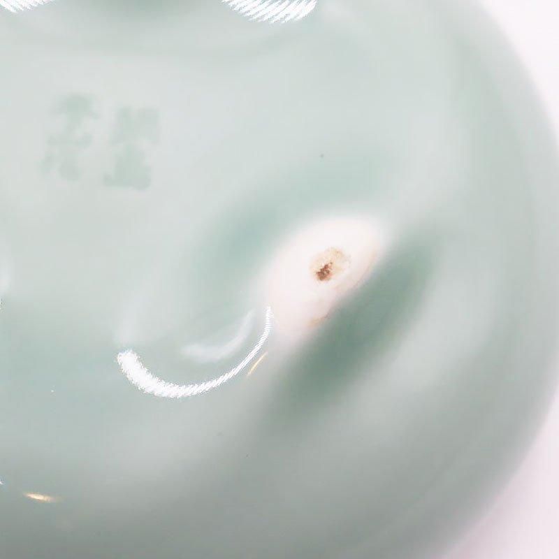 香炉 青磁 冬山作 鍋島焼 箱付き 三つ脚 骨董 アンティーク