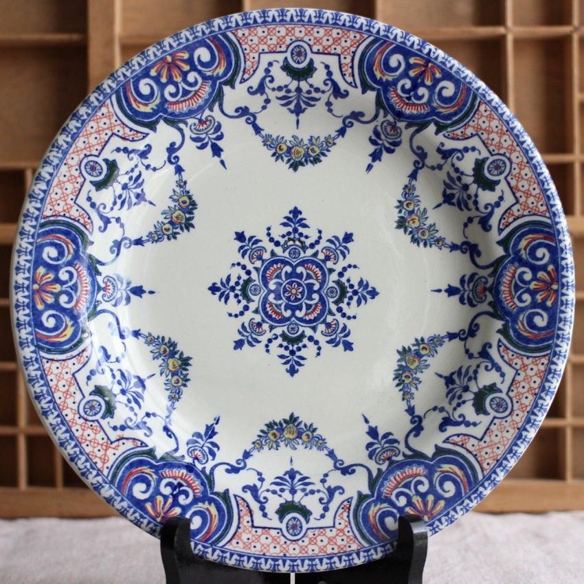 フランス アンティーク GIEN のお皿 ジアン - ANTIQUE LEAVES フランス アンティーク GIEN のお皿 ジアン - ANTIQUE LEAVES