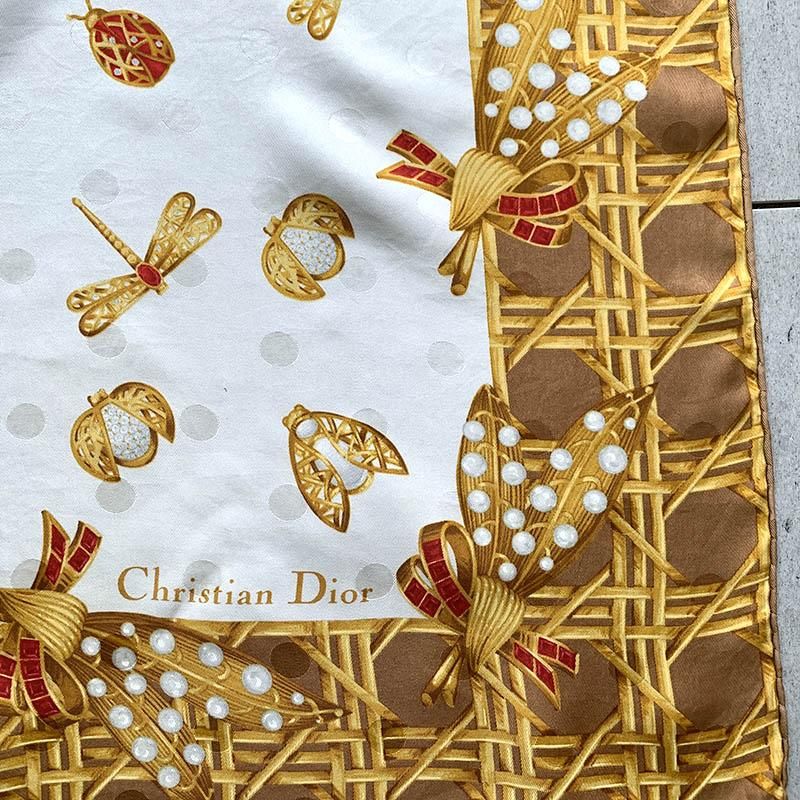 スカーフ カレ クリスチャンディオール DIOR シルク スカーフ カレ クリスチャンディオール DIOR シルク