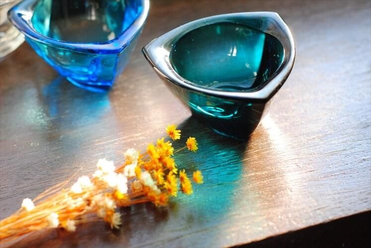 フィンランド製 NUUTAJARVI Bulles Eye ガラス トレー ボウル フィンランド製 NUUTAJARVI Bulles Eye ガラス トレー ボウル