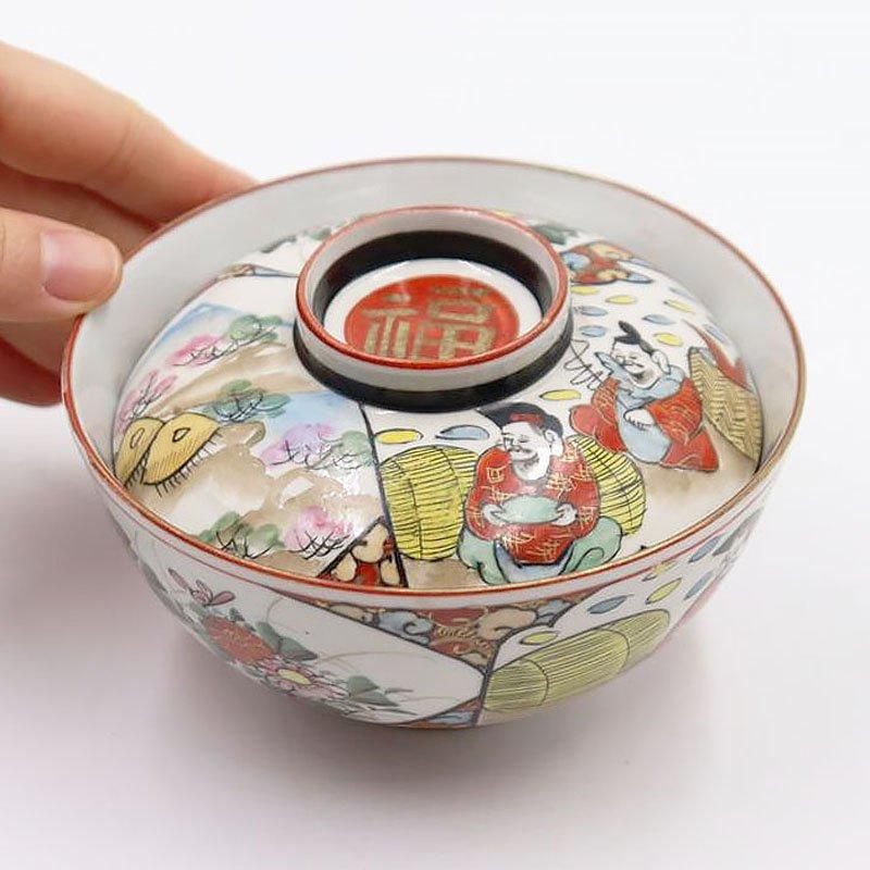 骨董　蓋物　煮物 蓋付茶碗　在銘　高麗赤絵　10客　木箱　会席膳　懐石料理 骨董 蓋物 煮物 蓋付茶碗 在銘 高麗赤絵 10客 木箱 会席膳