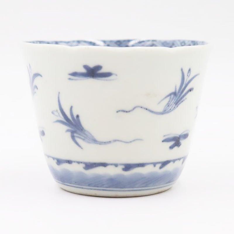 手描き 染付 湯呑 蕎麦猪口 カップ 小鉢 骨董 和食器 伊万里