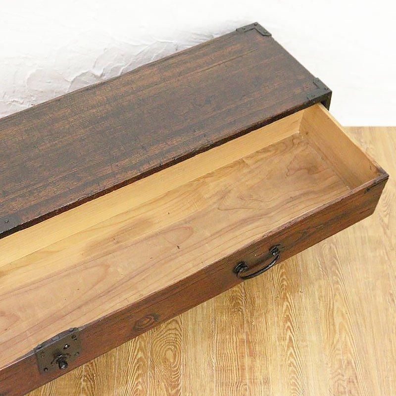 希少 刀箪笥 時代箪笥 時代金具 ローボード アンティーク 江戸