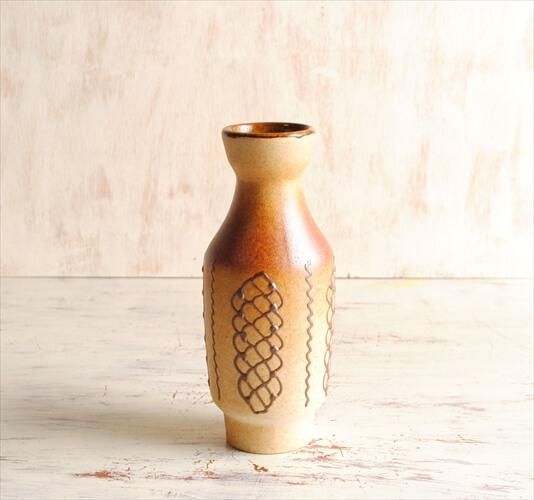 ドイツから ヴィンテージ 陶器の花瓶 花器 Art pottery フラワーポット