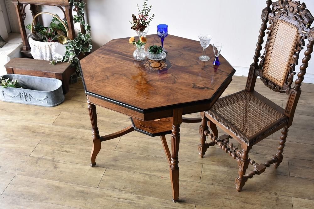 ヴィンテージ   ローズウッド彫刻セット 1960年代 1960年代 北欧家具 デンマーク製 ダイニングテーブル ローズウッド（1