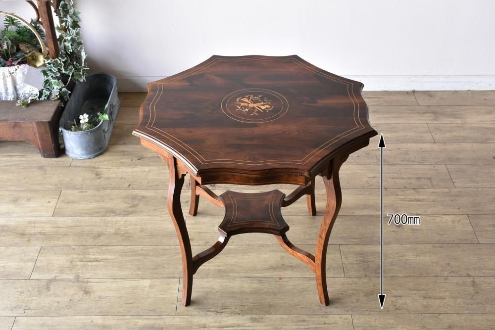 金工象嵌　ネストテーブル　ヴィンテージ　ローズウッド 金工象嵌 ネストテーブル ヴィンテージ ローズウッド 木の宝石と