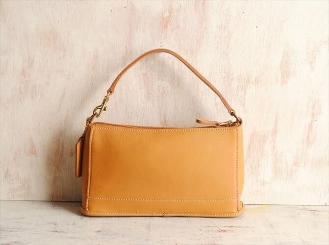 USA製 COACH オールドコーチ レザー ハンドバッグ クラッチ USA製 COACH オールドコーチ レザー ハンドバッグ クラッチ