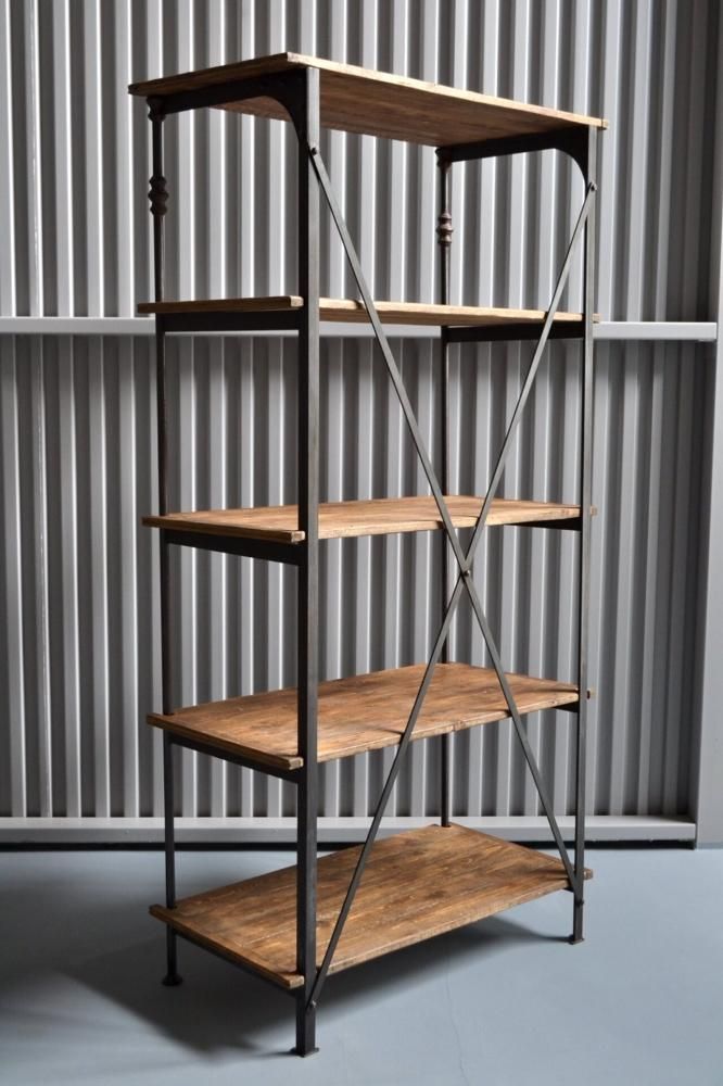 Iron frame shelf