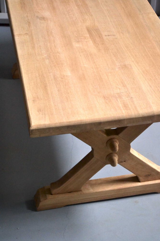 French oak trestle table