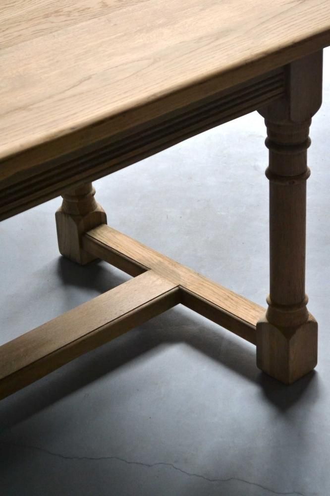 Refectory dining table oak