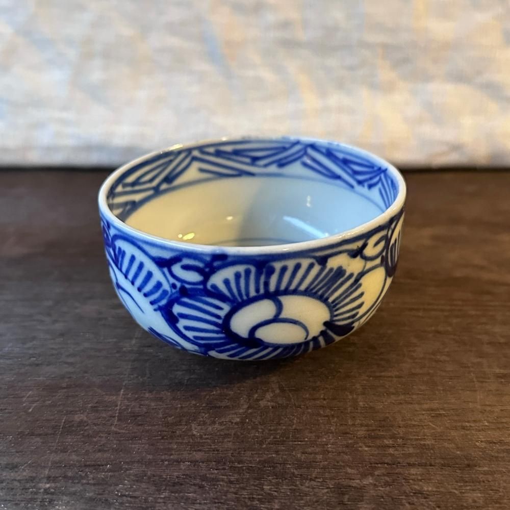古美術 館林源右衛門 染付 番茶器 急須 湯呑 六点 共箱 時代物