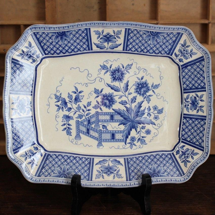 フランスアンティーク花リムピューター蚤の市ブロカント