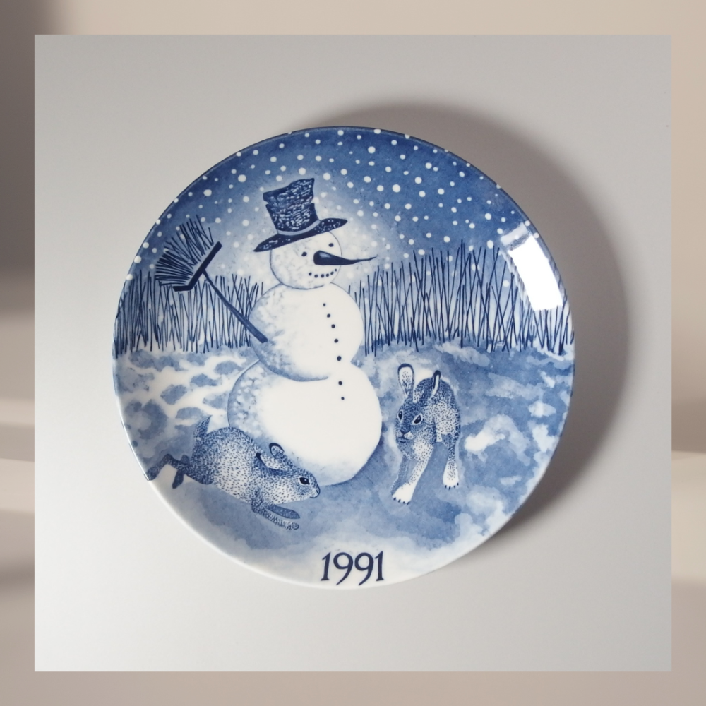̲ ǥ ơGustavsberg ʥե٥ christmas plate 1991