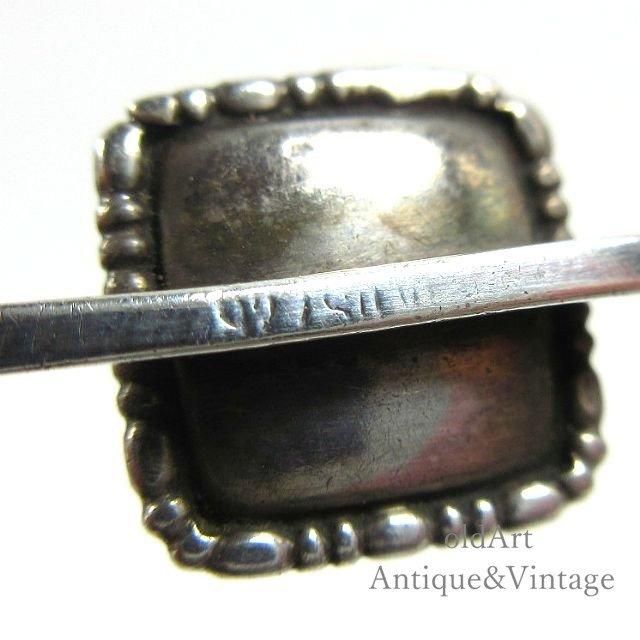 1920年代英国製アンティーク 銀製モルフォ蝶ブローチ幻想的な輝き