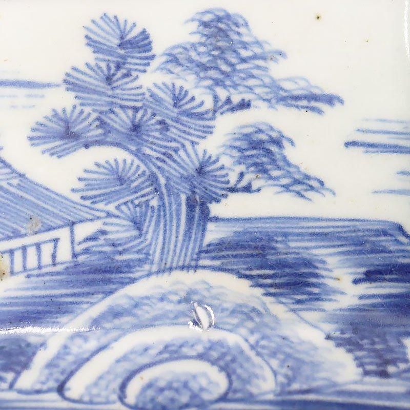 手描き 染付 長皿 伊万里 明治・大正 アンティーク食器 スクエア 手描き 染付 長皿 伊万里 明治・大正 アンティーク食器 スクエア