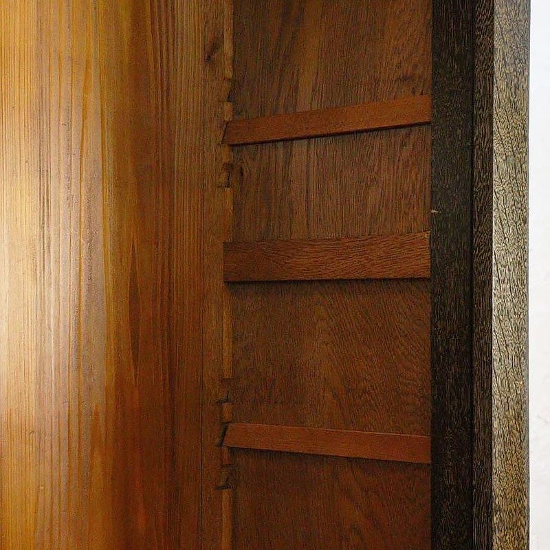 ヴィンテージ 昭和レトロ 四尺食器棚 大容量 木製キャビネット