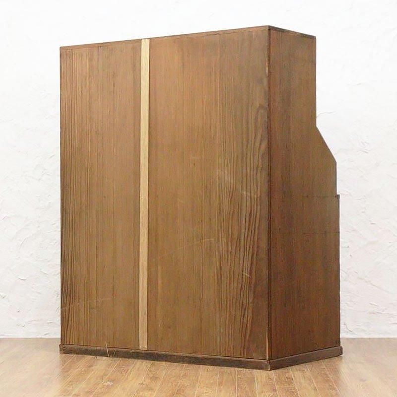 昭和アンティークキャビネット 木製収納棚 シンプルな温もり