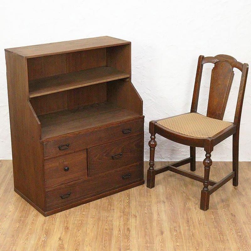 アンティーク】昭和レトロ レトロポップ 木製 キャビネット チェスト