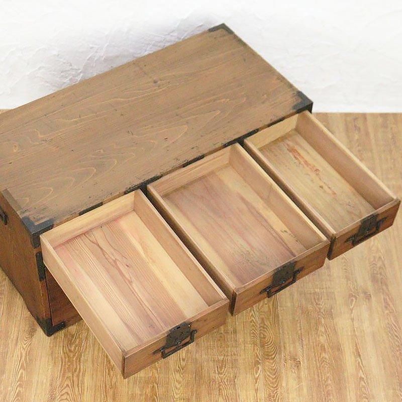 古い時代箪笥 丸金具/和風/古家具/陳列台/和家具/和骨董/店舗什器/ローボード 和箪笥・茶箪笥一覧｜水屋・帳場・刀箪笥など骨董家具特集