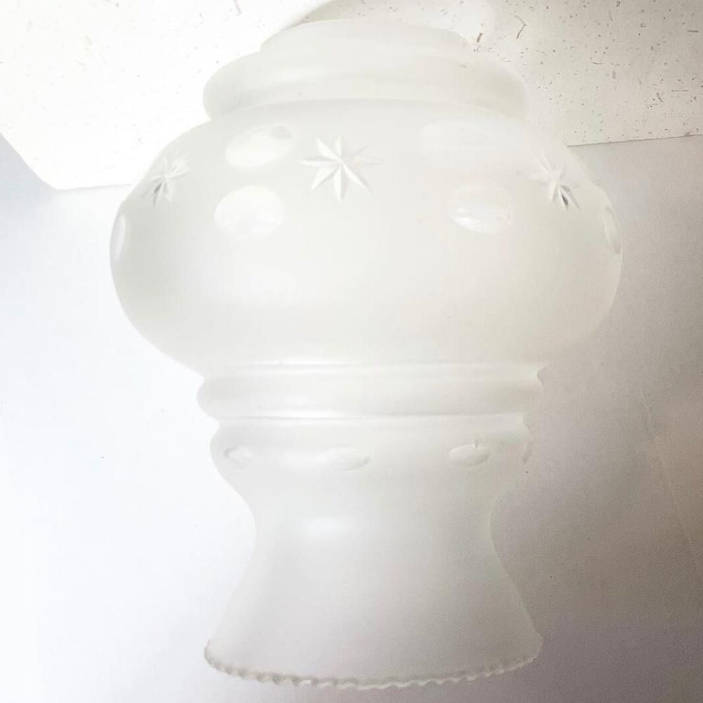 アンティーク 和ガラス 照明ランプシェード 昭和レトロ レトロ昭和ガラスのランプシェード（8面体） | レトロ 昭和