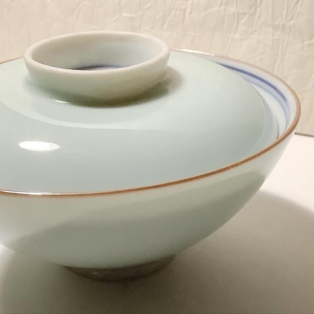 江戸後期蓋付ご飯茶碗 - ANTIQUE LEAVES 江戸後期蓋付ご飯茶碗 - ANTIQUE LEAVES