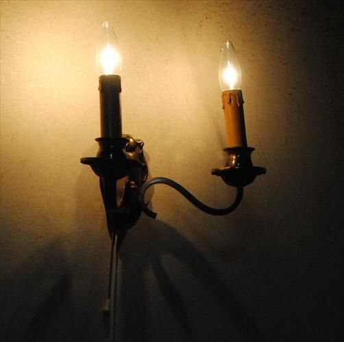 ベルギーアンティーク　真鍮製スワローウォールデコレーション(希少品) アンティーク真鍮クロス（十字架）ウォールデコレーション