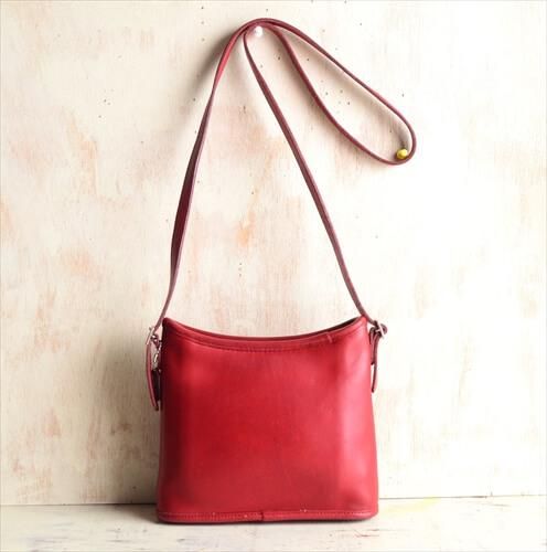 訳あり USA製 COACH オールドコーチ ショルダーバッグ 本革 レザー 