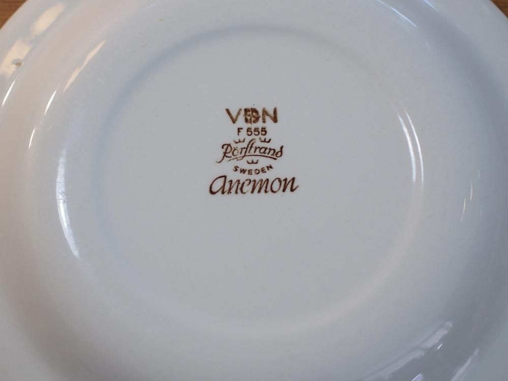 ロールストランドアネモンティーセットケーキプレート ロールストランド アネモン ケーキプレート 北欧ヴィンテージ