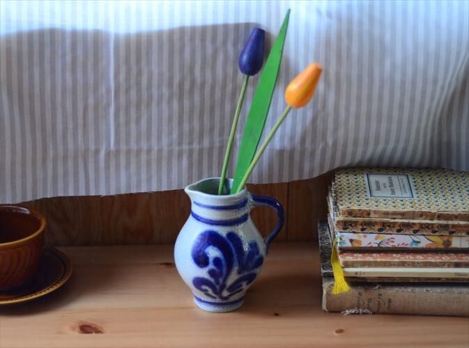 西ドイツ製 ヴィンテージ 陶器の花瓶 ピッチャー ジャグ 花器 西ドイツ製 ヴィンテージ 陶器の花瓶 ピッチャー ジャグ 花器