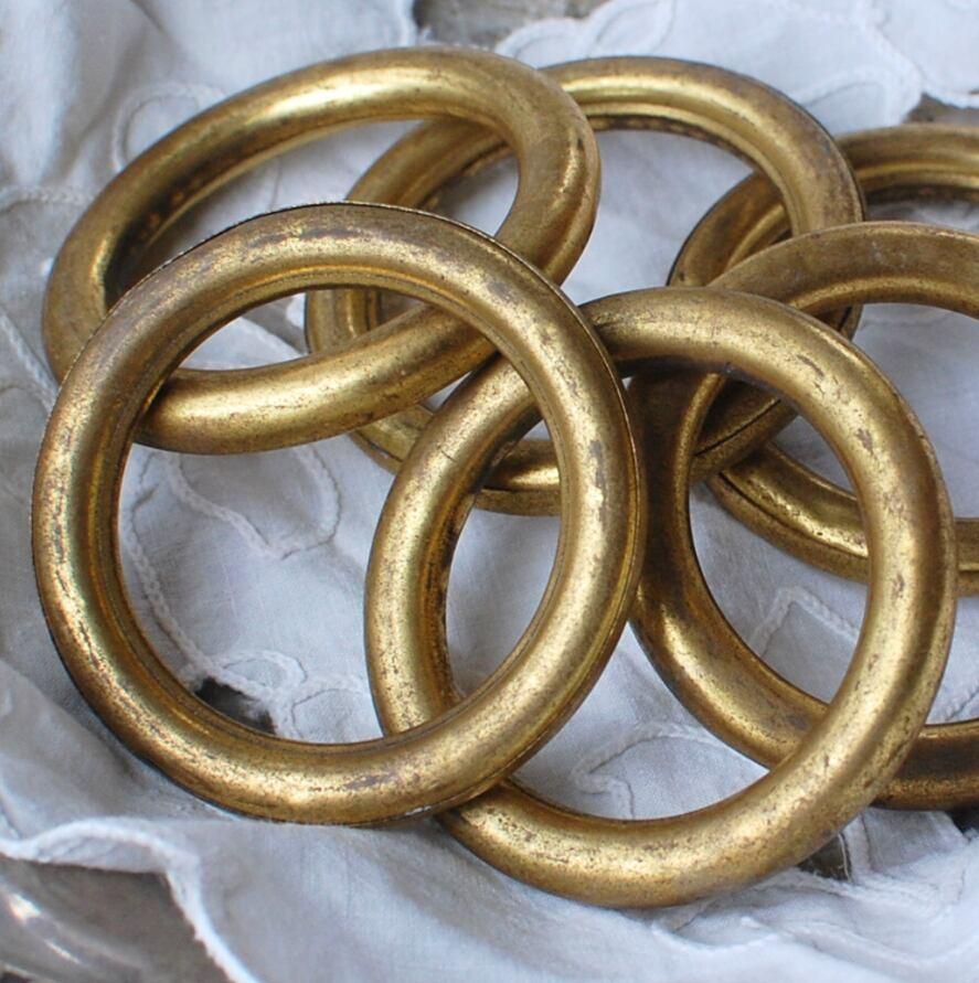 真鍮 カーテンリング ゴールド 直径6.2cm ヴィンテージ