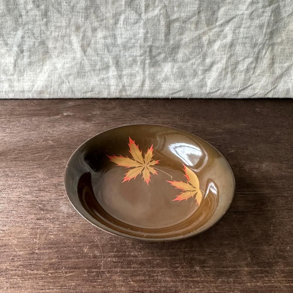 もみじの漆器蓋小皿 - ANTIQUE LEAVES