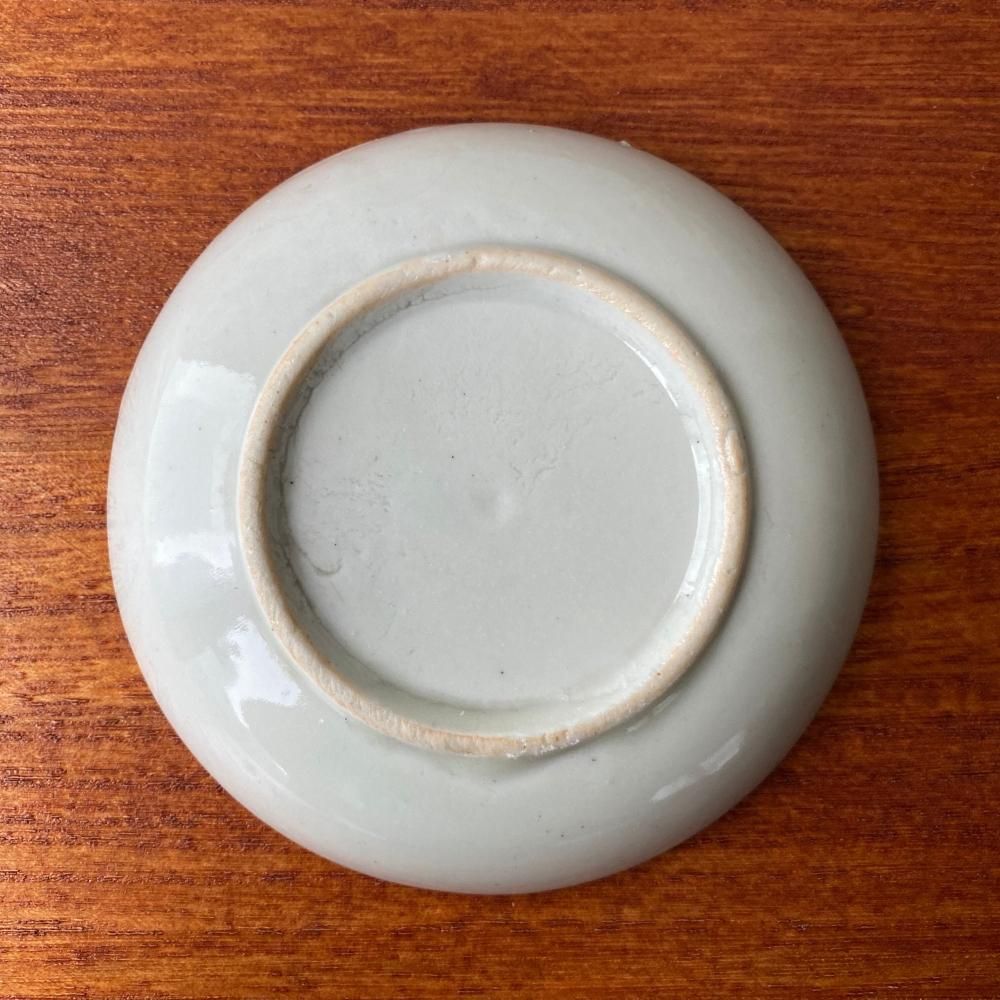 明治のアンティークなます皿 ちょうちょとぼたん